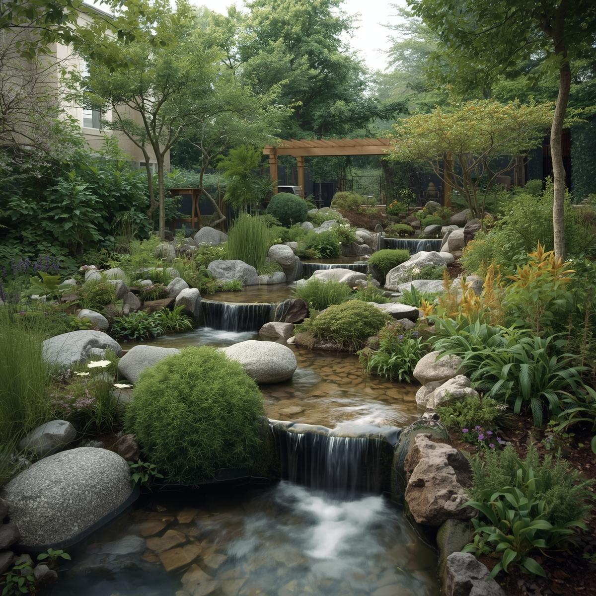 Organic landscape forms and natural shapes